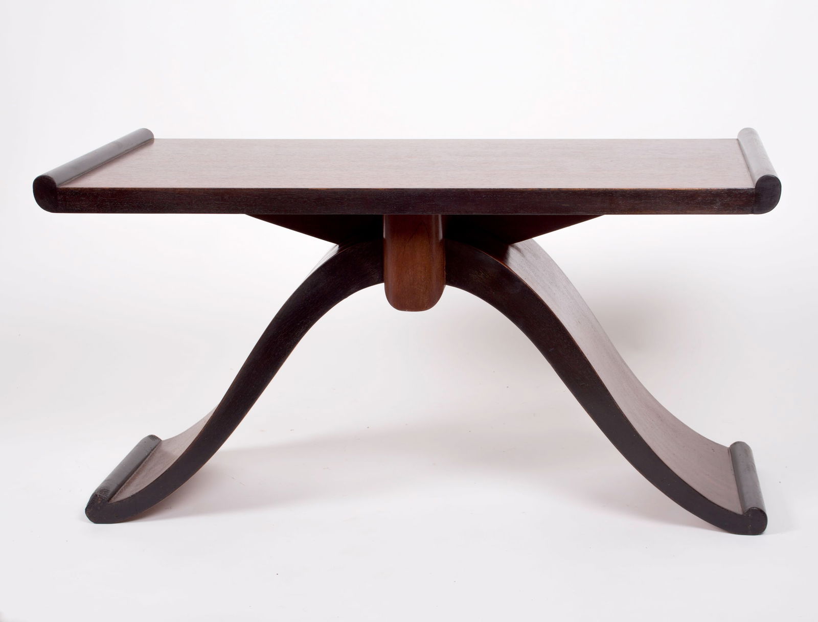 U-Shaped French Art Deco side table coffee table leleu manner (1 of 5)