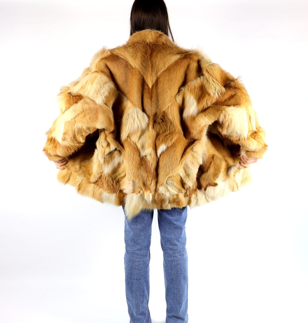 RED FOX FUR JACKET EU: XXL; US: 22 (1 of 10)