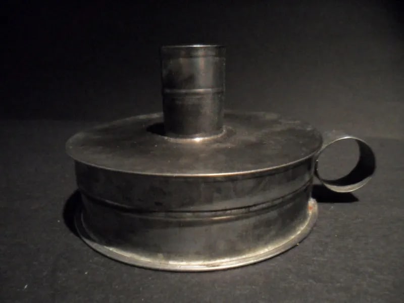 Tin Candle Holder Tinder Box Toleware (1 of 5)