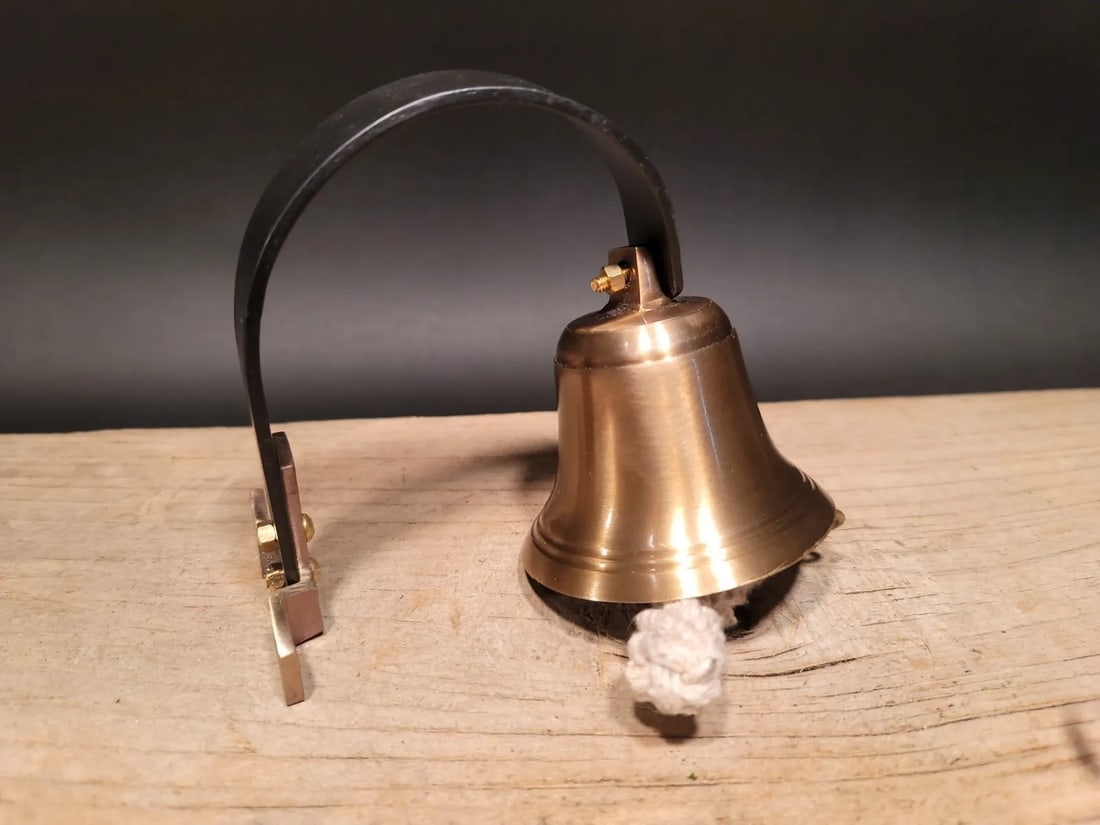 Brass Wall Mount Dog Doorbell Bar Bell (1 of 13)