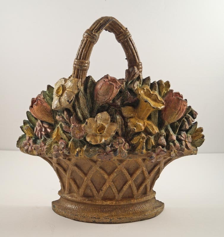 Daffodils & Tulips Basket Cast Iron Doorstop (1 of 5)