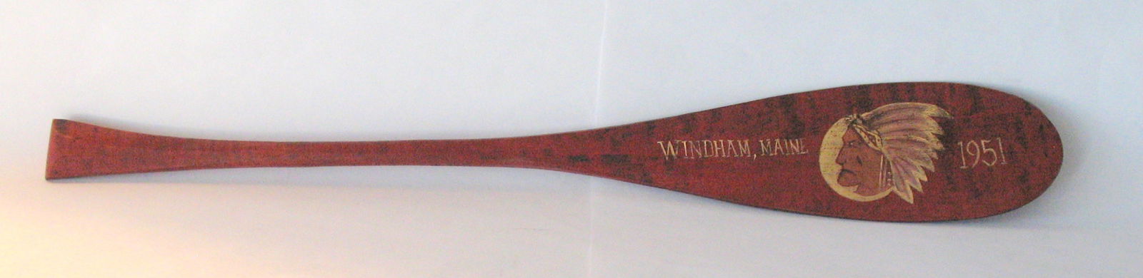 Vintage miniature Maine canoe paddle dated 1951. (1 of 4)