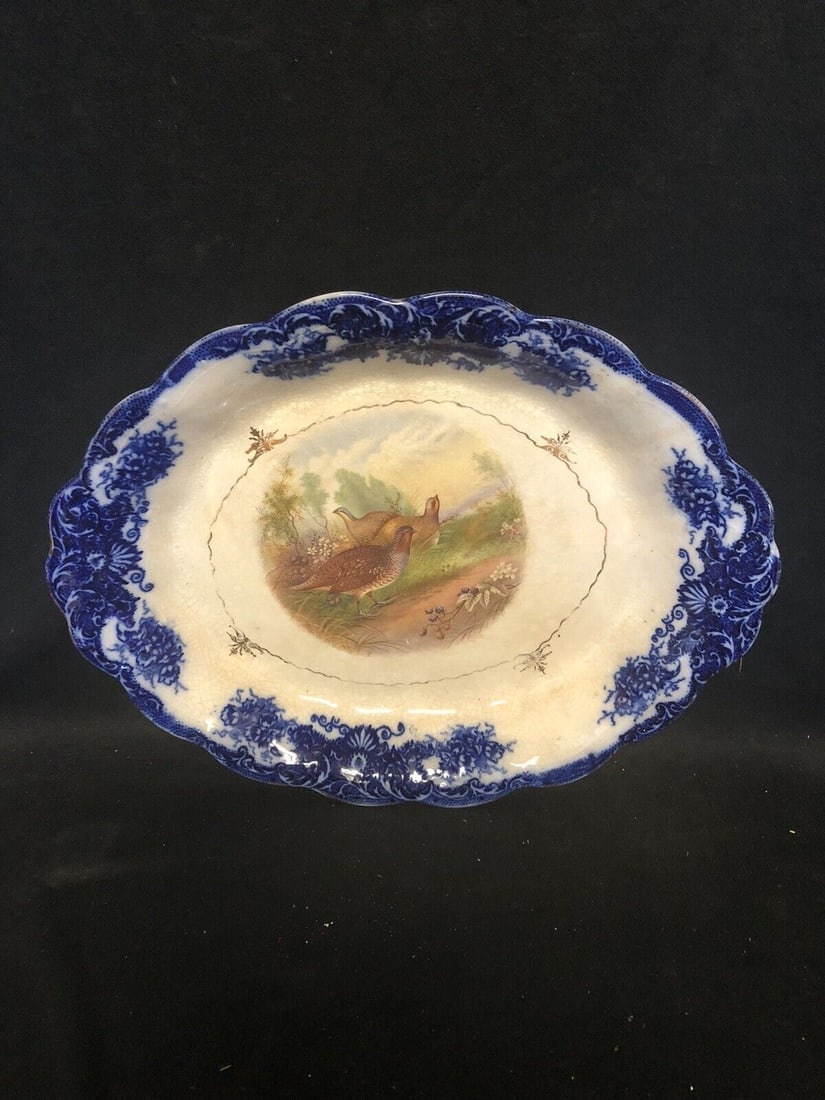 Flow Blue Turkey Platter (1 of 6)