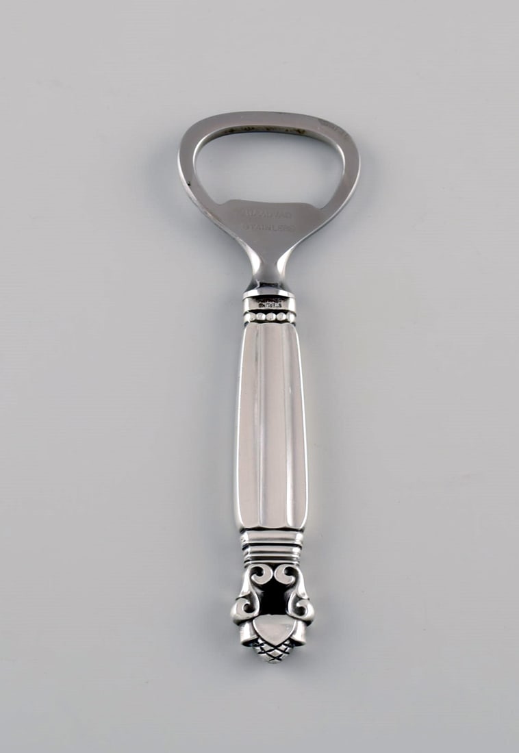 Georg Jensen Acorn bottle opener in sterling silver and stainless steel. Two pieces in stock (1 of 4)