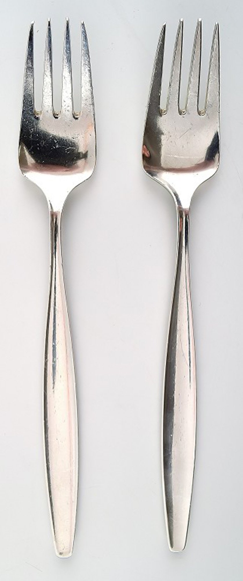Georg Jensen Sterling Silver Cypress lunch fork. 12 pcs. in stock. (1 of 2)