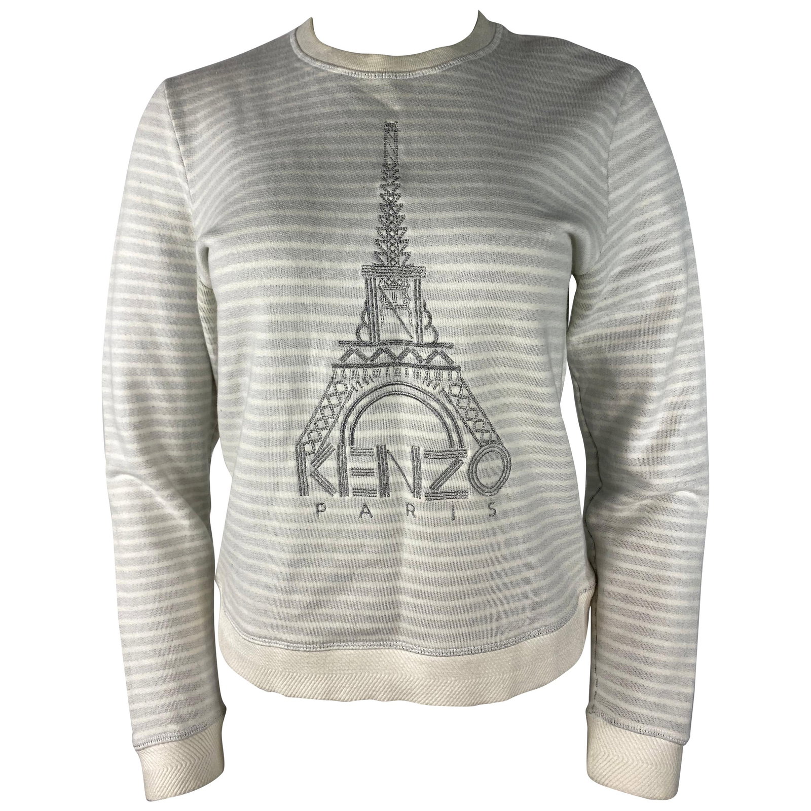 Kenzo Paris Grey Pullover Sweater, Size Large (1 of 20)