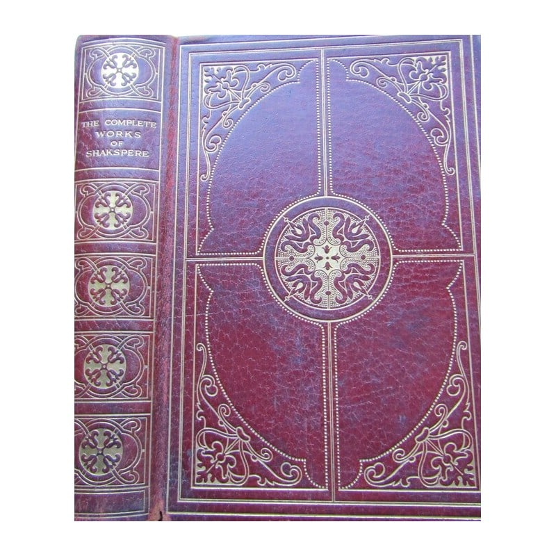 The Complete Works of Shakespeare: Title: The Complete Works of Shakespeare Description: With an Introduction by Edward Dowden L.LD. Illustrated by G. Demain Hammond R. I.' Full gilt tooled decorative burgundy leather with gilt title, 