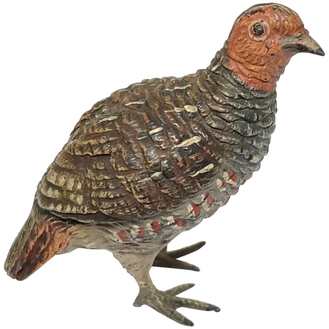 Antique Miniature Austrian Bronze Ptarmigan Bird Sculpture Collectible: Antique Collectible Miniature Austrian Bronze Ptarmigan Bird Sculpture 1 Beautiful Antique Miniature Collectible Austrian Bronze Ptarmigan Bird Sculpture. Subject in the model form of a Ptarmigan bird