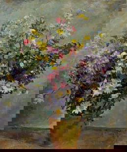 Oil painting Still life E. Hahn: №Verne 30 *** ABOUT THIS PAINTING *** * TITLE: "Still life" * ARTISTS: E. Hahn * SIZE: 56x45 cm/'22.04x17.71 inches' * MEDIUM: oil, canvas * HAND PAINTED: Original painting from our collection