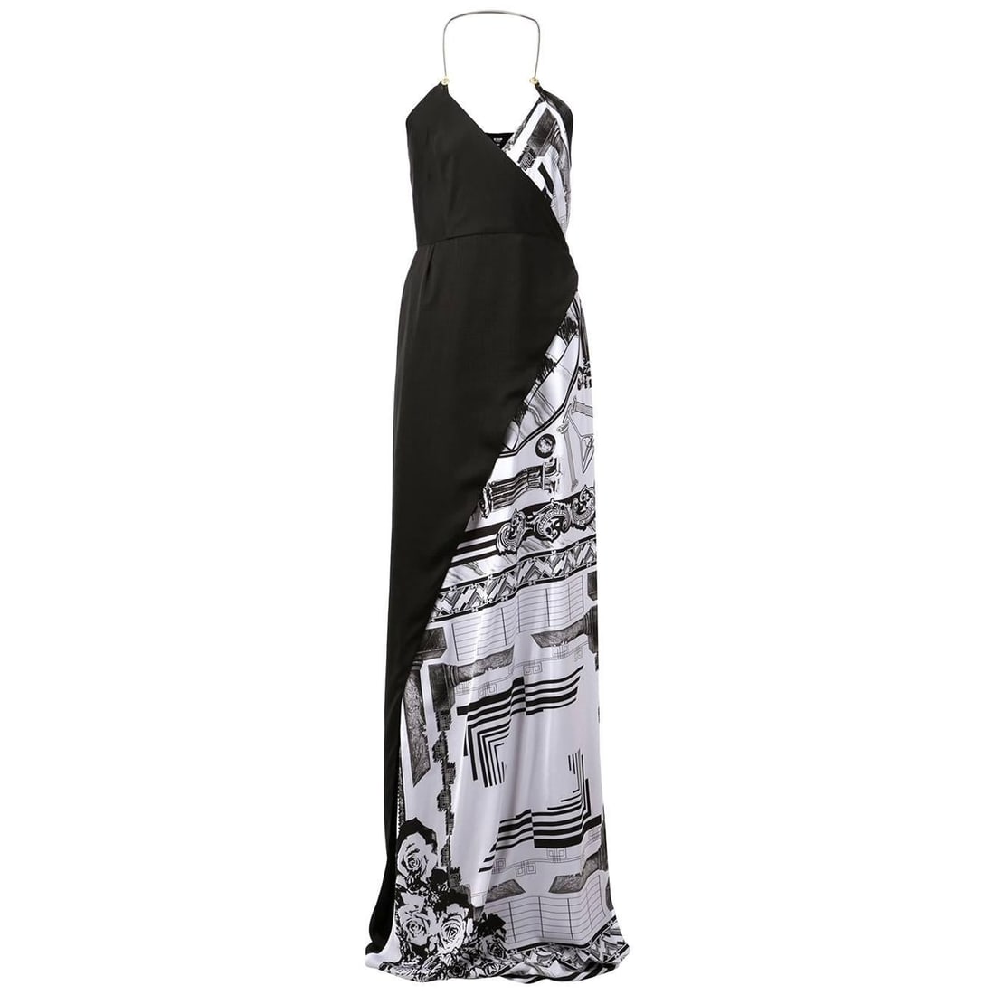 Versace print maxi shop dress