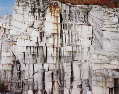 EDWARD BURTYNSKY - Rock of Ages #26, Quarry, Vermont: Artist: Edward BurtynskyTitle: Rock of Ages #26, Abandoned Section, E.L. Smith Quarry, Barre, VermontMedium: Photo Litho, 2004, SingaporeDimensions: 9.1x7.25"Description: Heat Wax Mounted on 11x14"