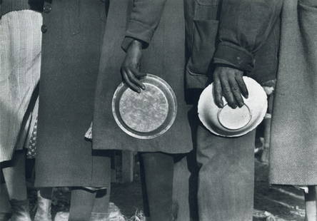 WALKER EVANS - Mealtime, Forrest City, Arkansas 1937: Artist: Walker Evans Title: Mealtime, Forrest City, Arkansas, 1937 Medium: Photo Litho, 1972, USA Dimensions: 8.6x6" Description: Heat Wax Mounted on 8.5x11" Conservation Board Artist Bio: Walker Evan