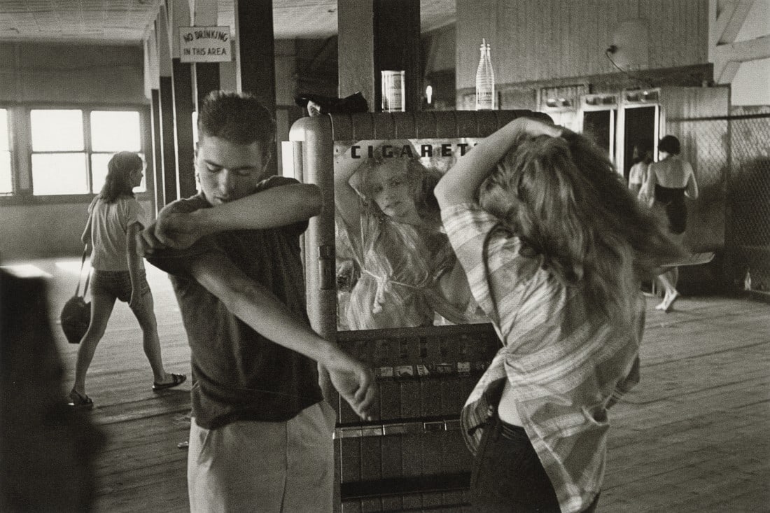 BRUCE DAVIDSON - Coney Island, New York City, 1959: Artist: Bruce Davidson Title: Coney Island, New York City, 1959 Medium: Photo Litho, 2008, China Dimensions: 8.55x5.7" Description: Heat Wax Mounted on 8.5x11" Conservation Board Artist Bio: Bruce Dav