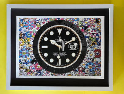 Death NYC LG Framed 16x20in Pop Art Original Certified / Rolex Yatchmaster 2: Up for Sale this Beautiful and Scarce Print by Pop Art Graffiti Master Artist Death NYC Hand Signed in Pencil Numbered X/100 or Artist Proof This piece is mounted on a 20 x 16 in. black acid