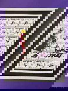 Death NYC Large Framed 16x20in Pop Art Certified Graffiti Queen Elizabeth Dog #: Up for Sale this Beautiful and Scarce Print by Pop Art Graffiti Master Artist Death NYC Hand Signed in Pencil Numbered X/100 or Proof This piece is mounted on a 20 x 16 in. black acid free black board