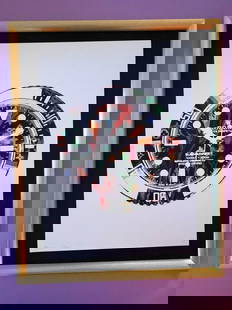 Death NYC Large Framed 16x20in Pop Art Certified Rolex Watch Murakami Dial LV *: Up for Sale this Beautiful and Scarce Print by Pop Art Graffiti Master Artist Death NYC Hand Signed in Pencil Numbered X/100 or Proof This piece is mounted on a 20 x 16 in. black acid free black board