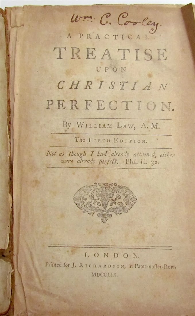 1759 PRACTICAL TREATISE UPON CHRISTIAN REGILION antique (1 of 7)