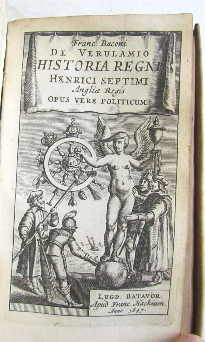 1647 FRANCIS BACON HISTORIA REGNI HENRICI & SERMONES ANTIQUE in LATIN vellum (1 of 5)