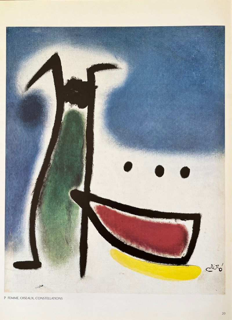 Miro Derriere le Miroir DM07231 Feamme Oiseaux Constillations 1978 (1 of 1)