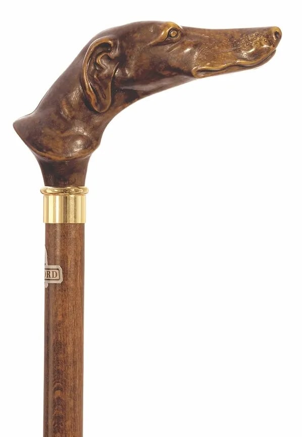 36" Greyhound Dog Walking Stick Cane (1 of 1)