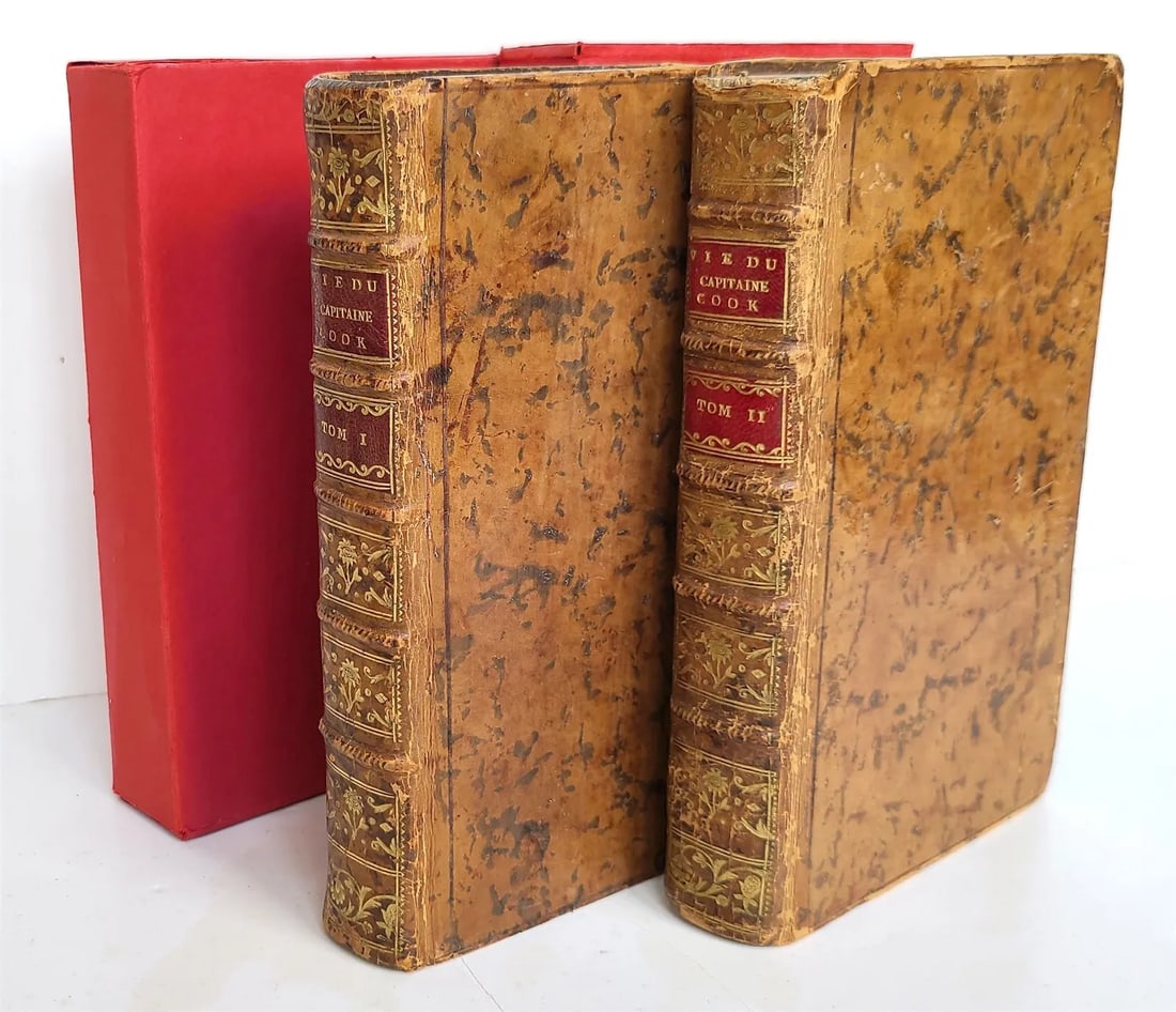 1789 CAPTAIN COOK BIOGRAPHY in FRENCH 2 VOLUMES antique VIE DU CAPITAINE COOK (1 of 4)