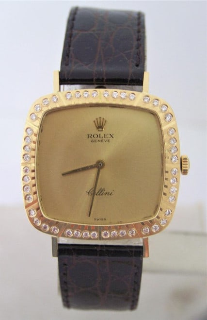 Vintage Ladies 18k ROLEX CELLINI Winding Watch c.1970s Ref. 4320 w/Diamonds (1 of 12)