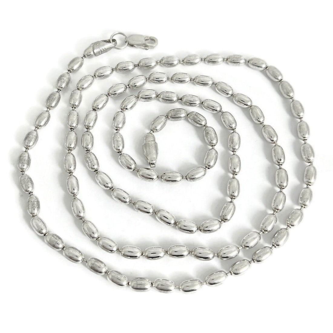 Buy Italian Ball Bead Chain Necklace 925 Sterling Silver 30 Inch