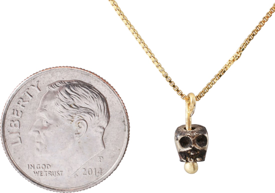 TIBETAN SKULL PRAYER BEAD C.1400-1550 (1 of 3)