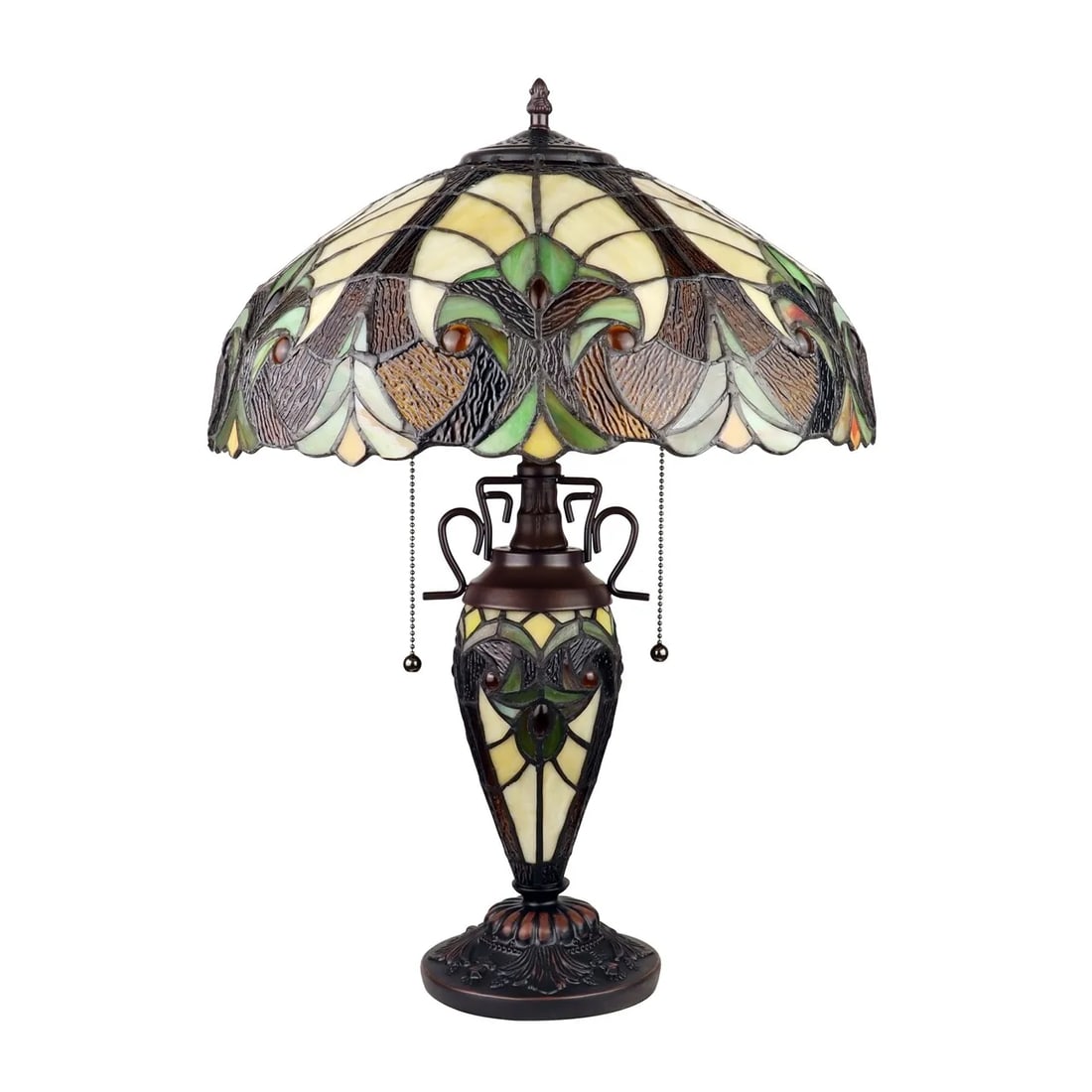 Tiffany Style Table Lamp Handcrafted Stained Glass (1 of 8)