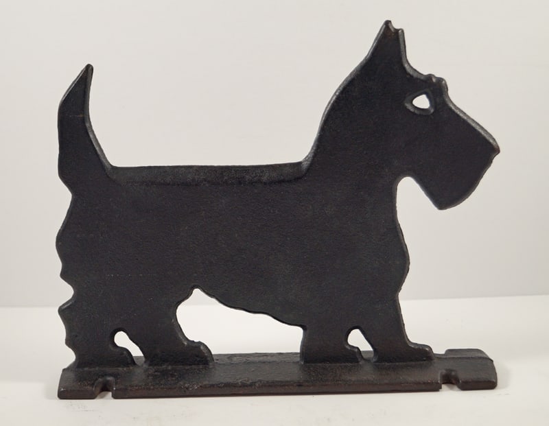 Antique Scottie Dog Cast Iron Foot Scraper 1922 (1 of 4)
