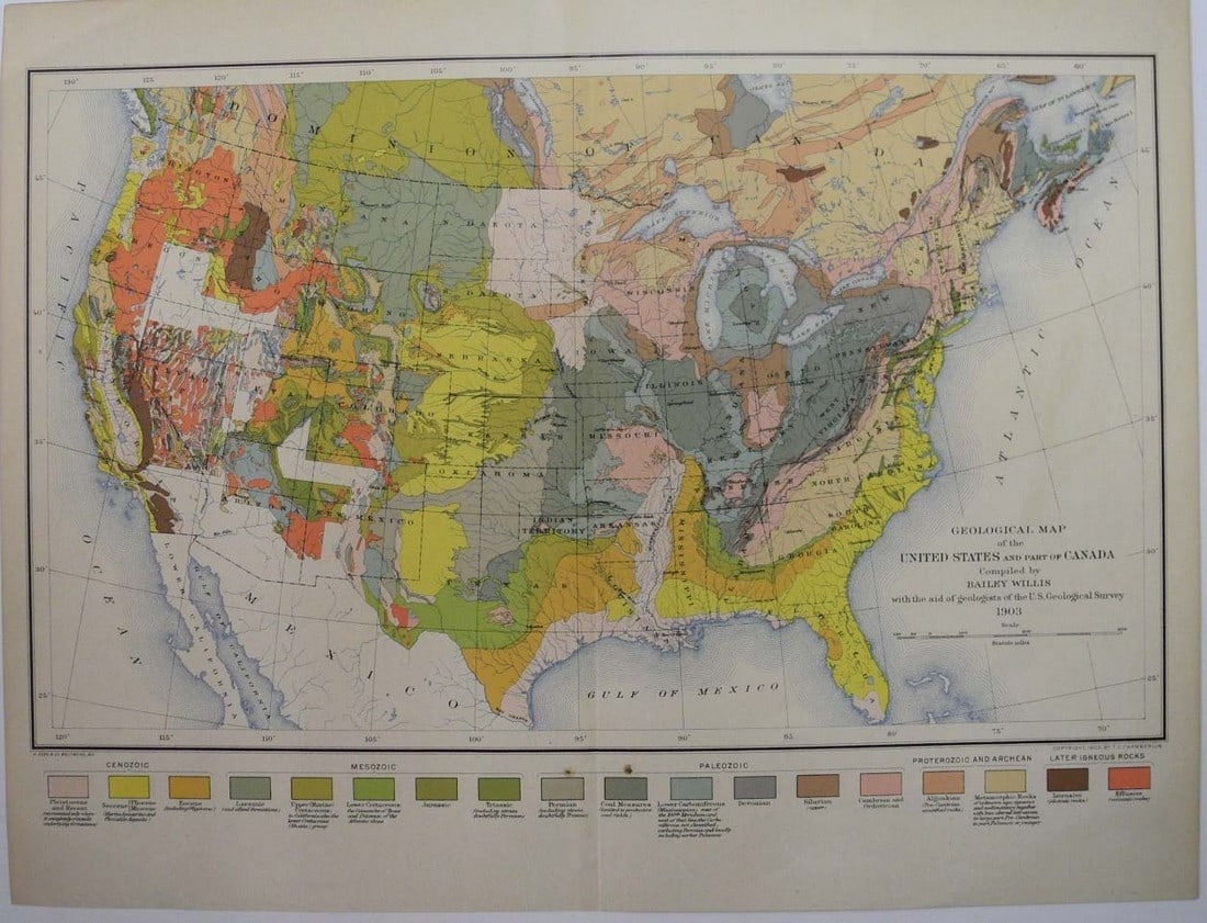 Geologic Map of the United States (1 of 1)