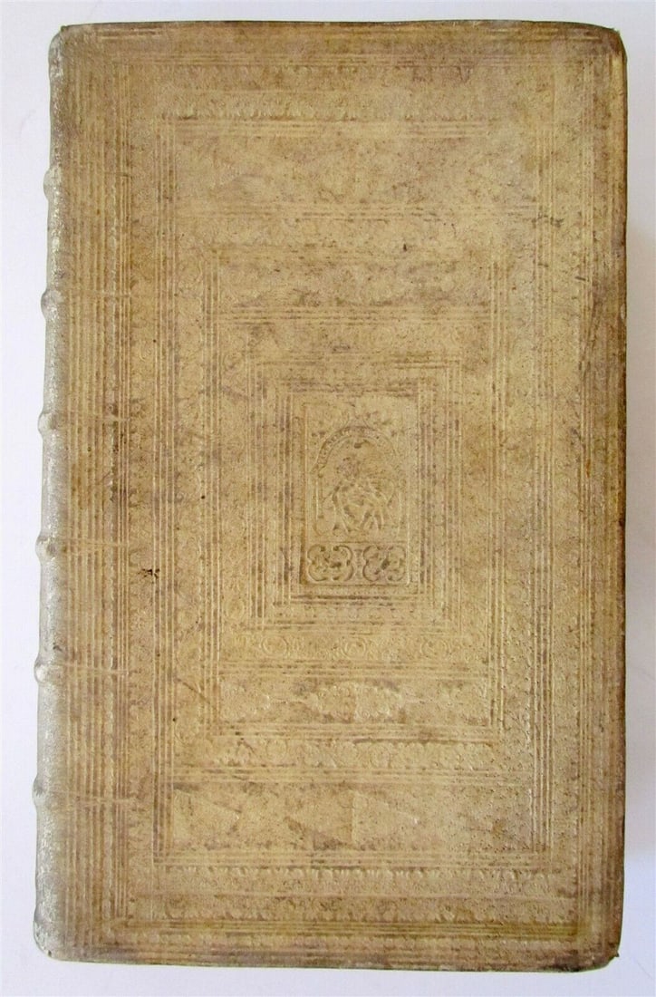 1668 PIGSKIN BOUND antique FOLIO BIBLE COMMENTARY by MATTHEW POLO Vol. 1 (1 of 12)