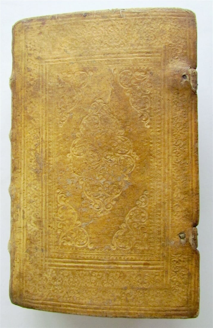 1685 Theologiae Moralis by SPORER antique BLINDSTAMPED PIGSKIN 17 CENTURY Vol I: Sporer, P.F. Patritio, Theologiae Moralis Super Decalogum Seu Decem Dei Praecepta Tractatu, pars I Salzburg: Joan. Baptiste Mayr, 1685 Fully bound in alum-tawed pigskin, blind tooled on front and back
