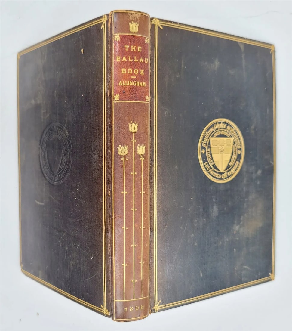 1898 BALLAD BOOK edited by WILLIAM ALLINGHAM antique POETRY (1 of 5)