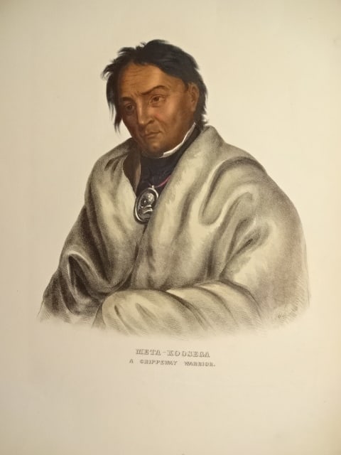 1837 McKenney and Hall Meta-Koosega Chippewa (1 of 1)