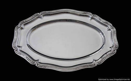 ERCUIS - 2 MAGNIFICENT LOUIS XVI ANTIQUE FRENCH SILVER PLATE SERVING PLATTERS - LIKE NEW !: Title:ERCUIS - 2 MAGNIFICENT LOUIS XVI ANTIQUE FRENCH SILVER PLATE SERVING PLATTERS - LIKE NEW ! Description:Direct from Paris, a Magnificent Pair of Silver Plate Louis XVI Serving Platters by one of