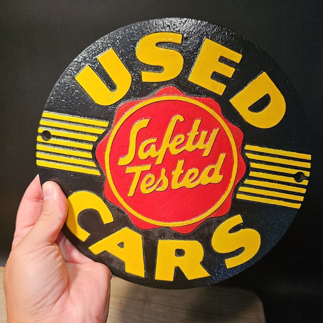 Cast Iron Used Cars Sign Plaque (1 of 10)