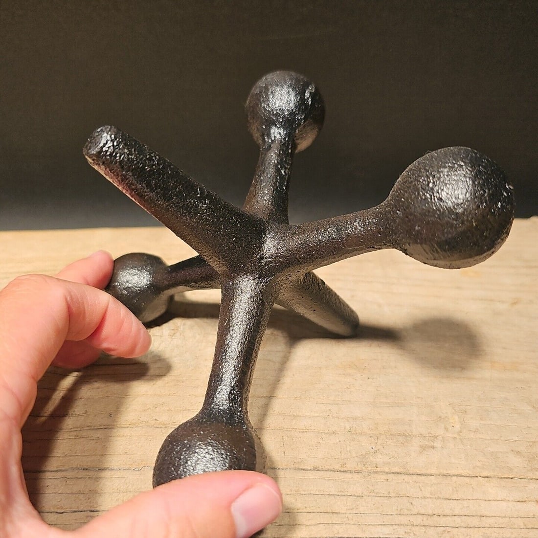 7" Cast Iron Large Jack Bookend Door Stop Paperweight (1 of 8)