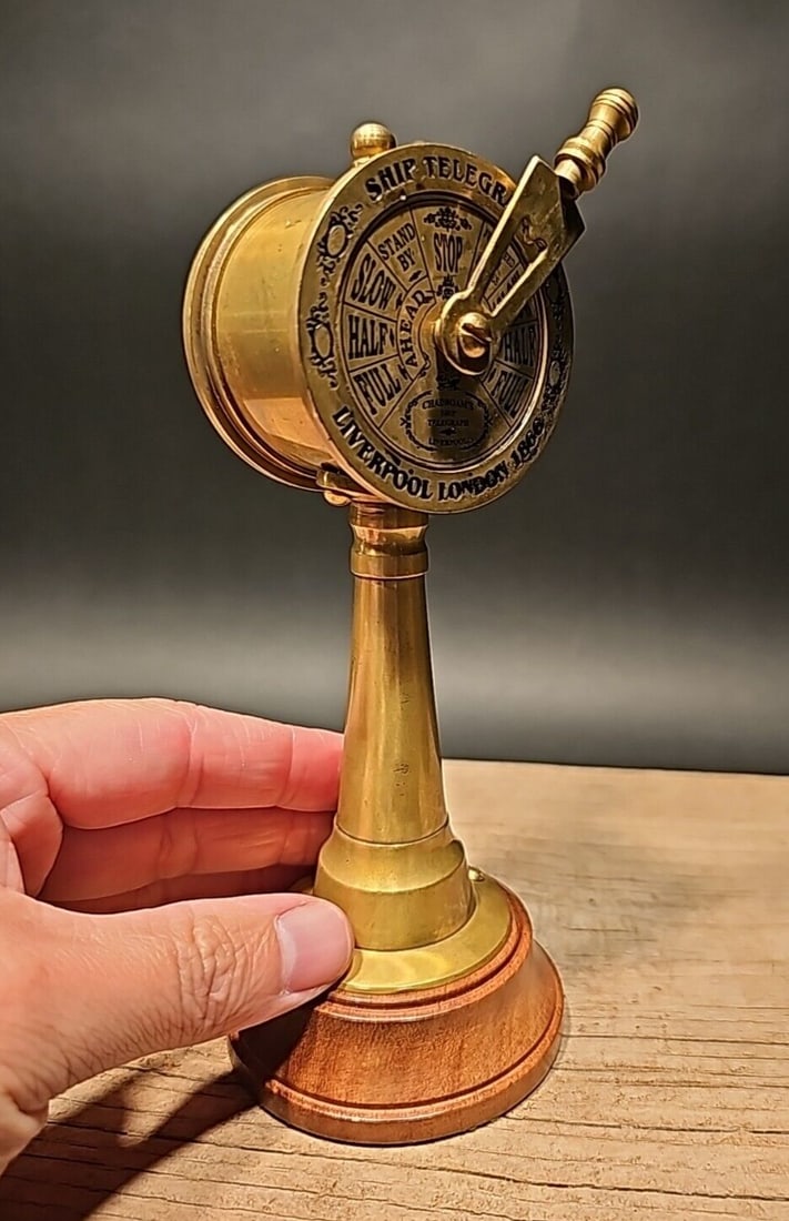 7" Brass Ships Telegraph (1 of 14)