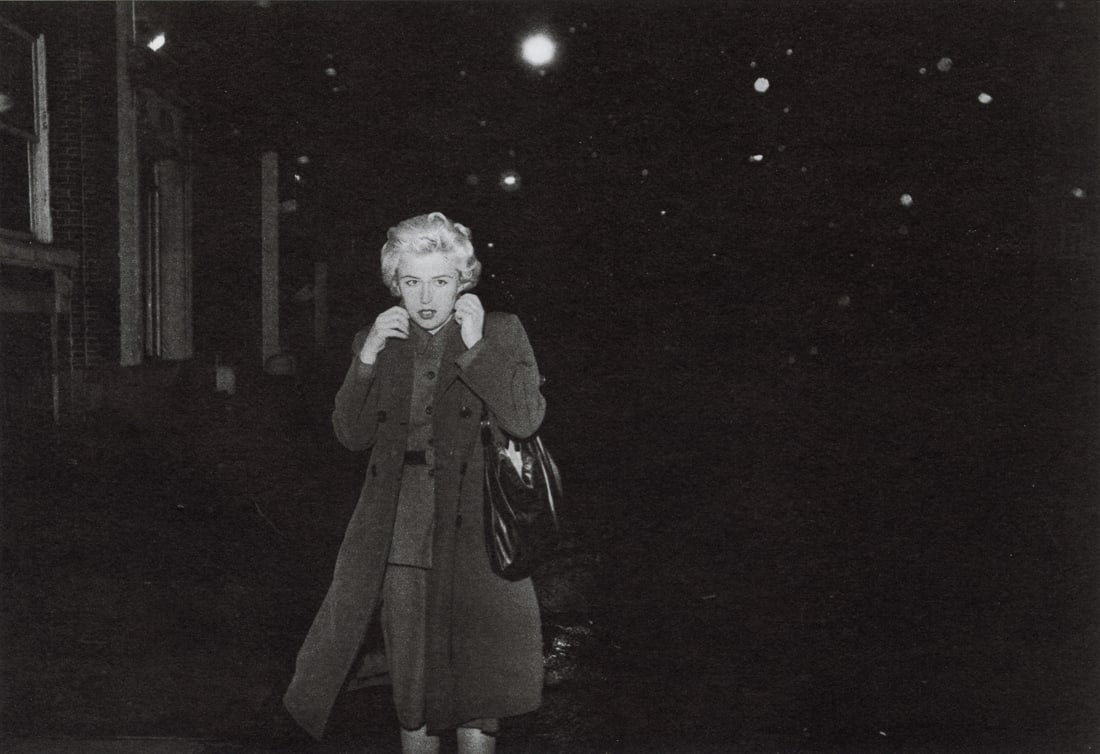 CINDY SHERMAN - Untitled Film Still #54, 1980: Artist: Cindy Sherman Title: Untitled Film Still #54, 1980 Medium: Photo Litho, 1985, Great Britain Dimensions: 7.95x5.45" Description: Heat Wax Mounted on 8.5x11" Conservation Board Artist Bio: Cindy