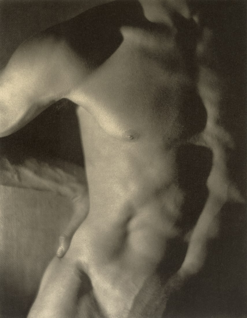 EDWARD WESTON - Torso, about 1918: Artist: Edward Weston Title: Torso, about 1918 Medium: Sheet Fed Gravure, 1989, USA Dimensions: 7.4x9.5" Description: Heat Wax Mounted on 11x14" Conservation Board Artist Bio: Edward Henry Weston was 
