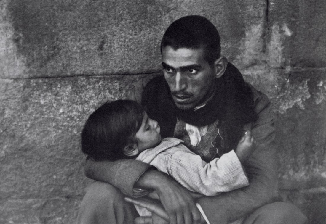 HENRI CARTIER-BRESSON - Madrid, 1933: Artist: Henri Cartier-Bresson Title: Madrid, 1933 Medium: Photo Litho, 1979, USA Dimensions: 10.1x6.95" Description: Heat Wax Mounted on 11x14" Conservation Board Artist Bio: Henri Cartier-Bresson was