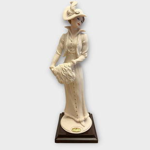 Vintage Giuseppe Armani Coquette Figurine Capodimonte Lady 1998 Italy 1306F: Title: Vintage Giuseppe Armani Coquette Figurine Capodimonte Lady 1998 Italy 1306FDescription: New but without box Excellent condition Reserve: $300.00 Shipping:Domestic: Flat-rate of