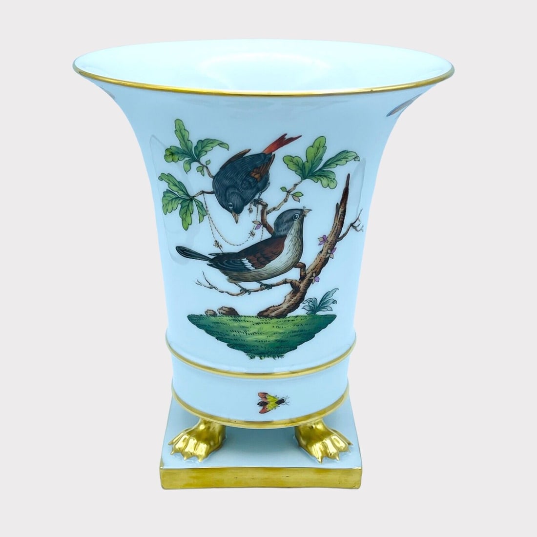 Vintage Stunning Herend Rothschild 24k Gold Gilt Empire Vase (1 of 7)