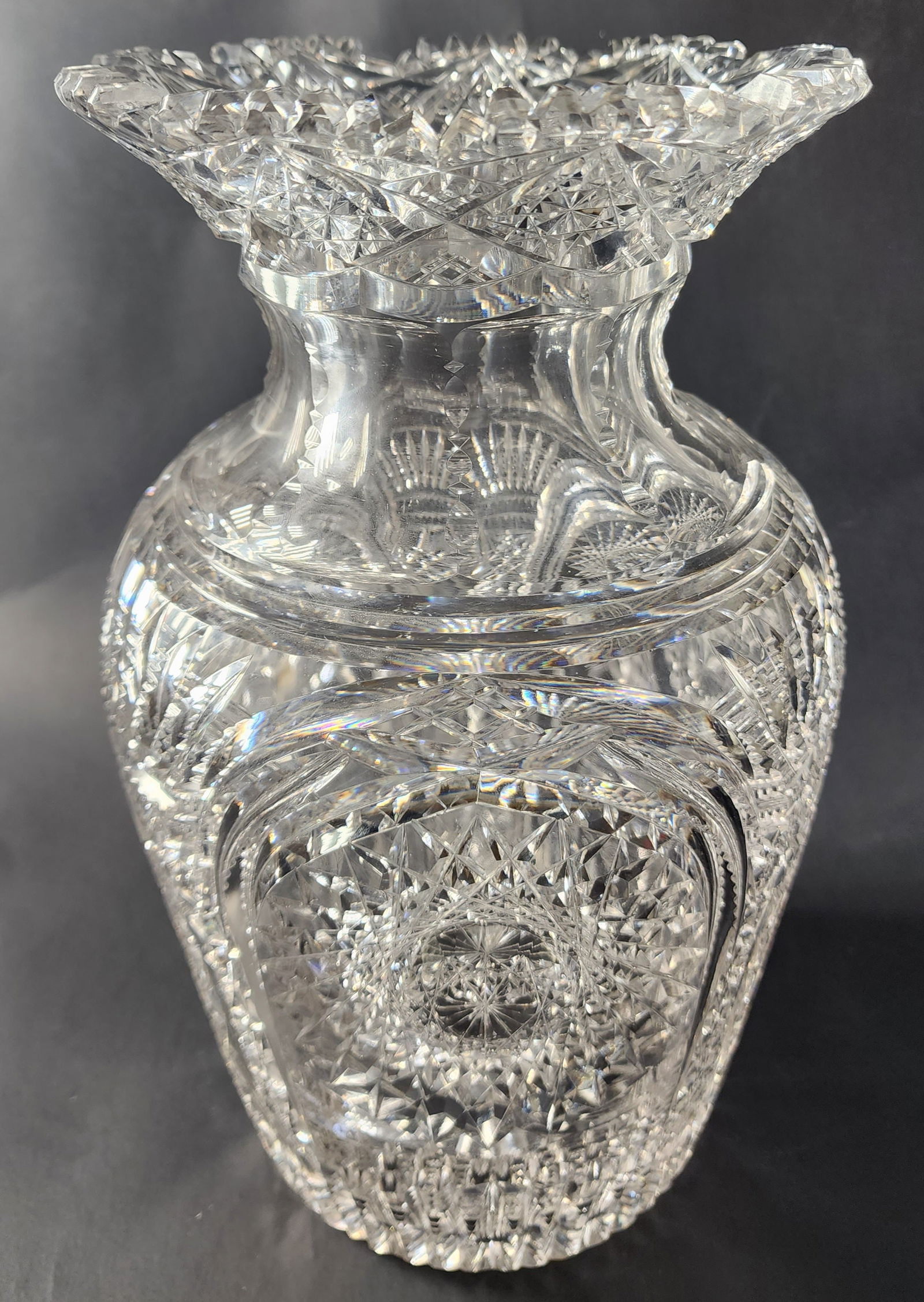 ABP cut glass vase antique tg (1 of 6)