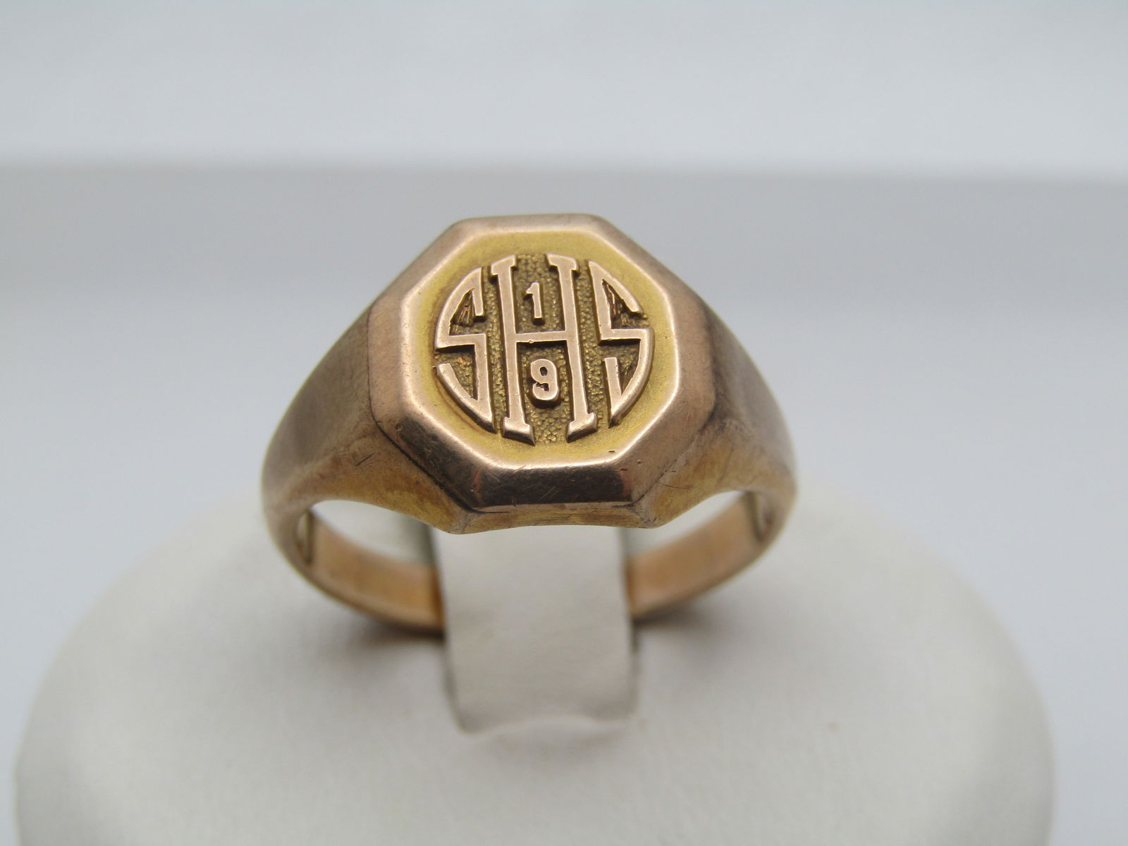 Vintage 10kt Class Ring SHS 1919, Sz. 7, 1919, Signed (1 of 6)