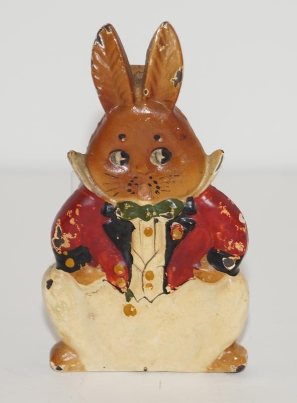 Rare Grandpa Rabbit Cast Iron Doorknocker (1 of 5)