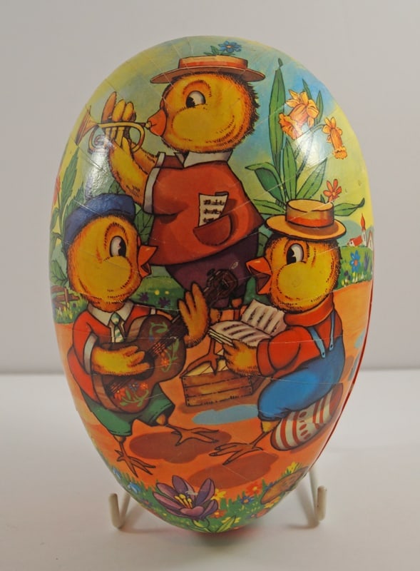 German Paper Mache Easter Egg Candy Container #1 (1 of 6)