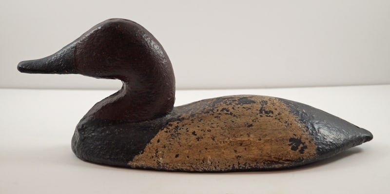 Canvas Back Duck Cast Iron Sink Box Hunting Decoy (1 of 10)