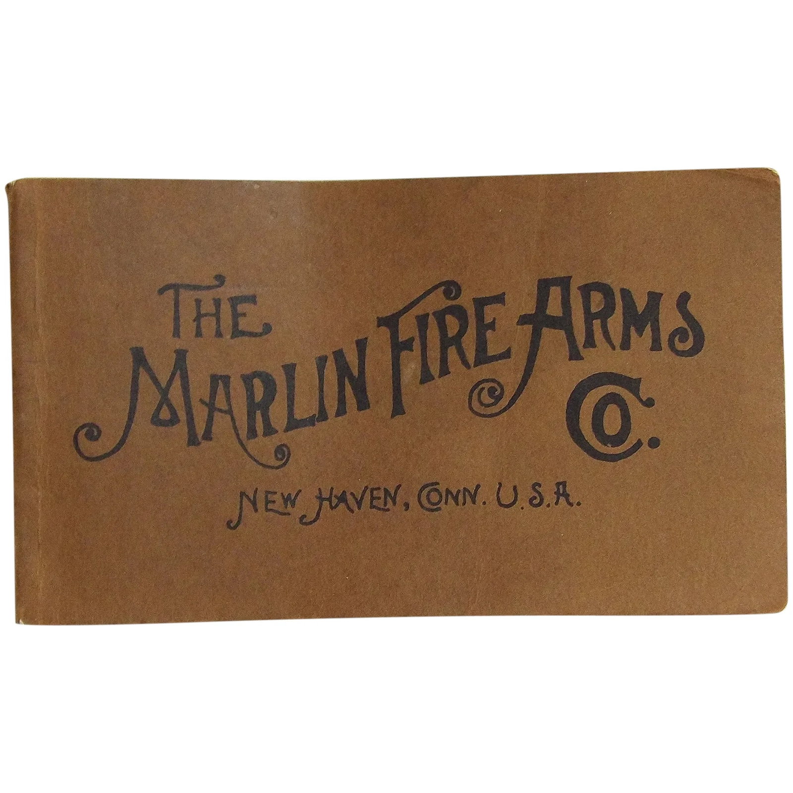 Antique Marlin Fire Arms Co. New Haven, Conn. June 1897 Catalog: This Antique Marlin Fire Arms Co. New Haven, Conn. June 1897 Catalog is in excellent condition. No loose pages, binding is tight, it does have some minor water stains (see photos). Evidently it has be